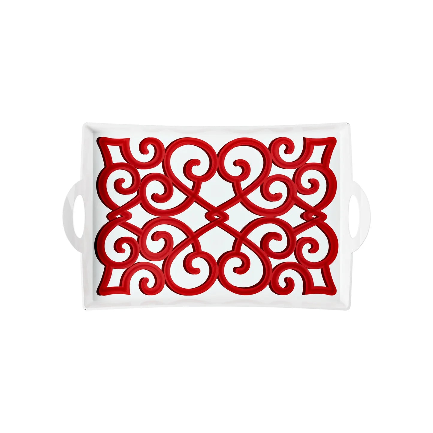 VASSOIO RETTANGOLARE CON MANICI "HARMONIA"