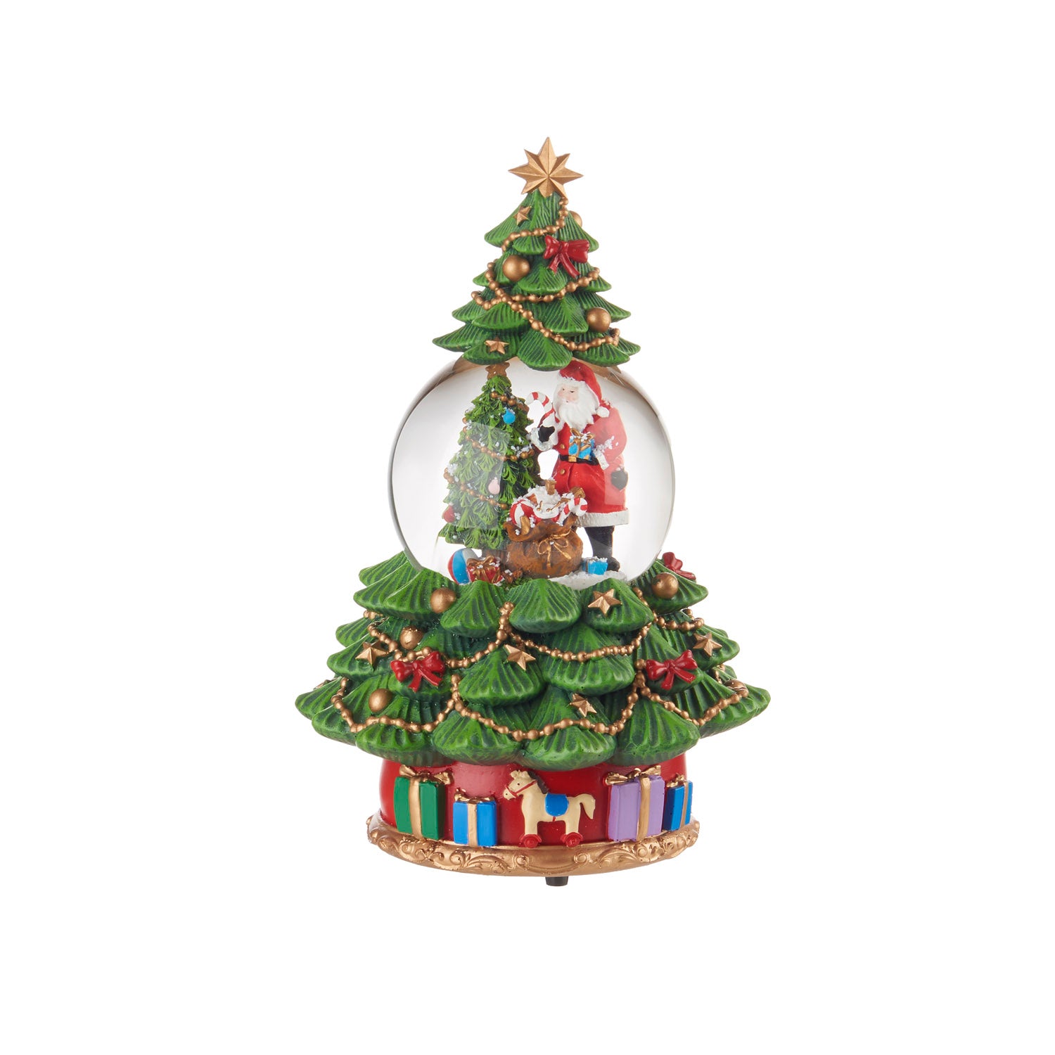 Boule de neige albero di Natale con carillon