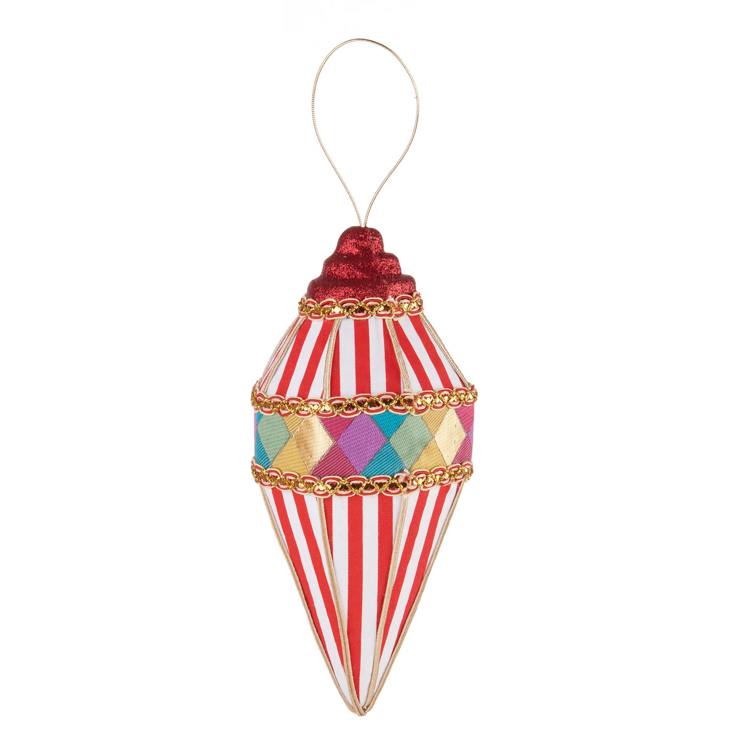 Pendente cono gelato multicolore