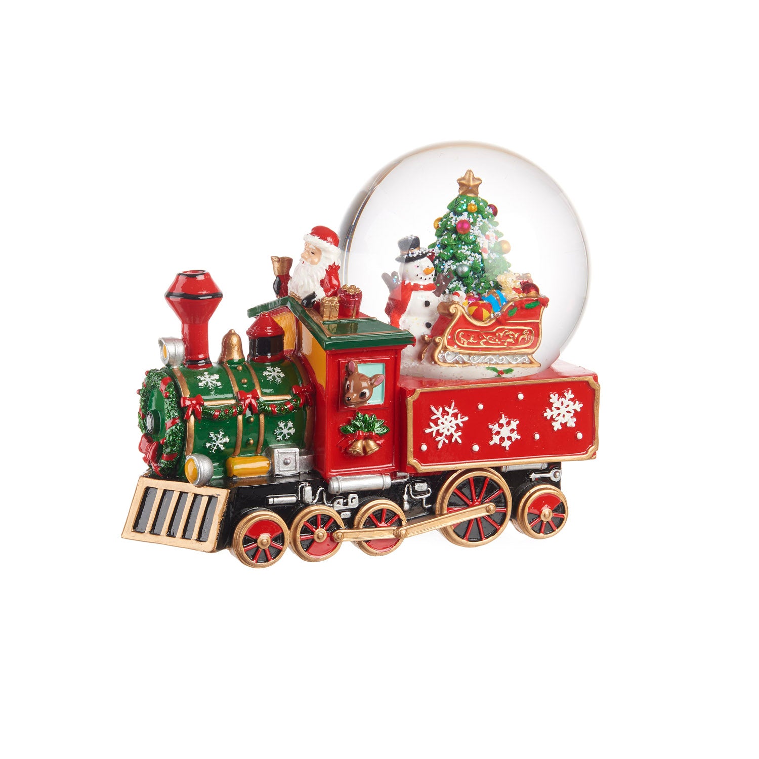Boule de neige treno con carillon