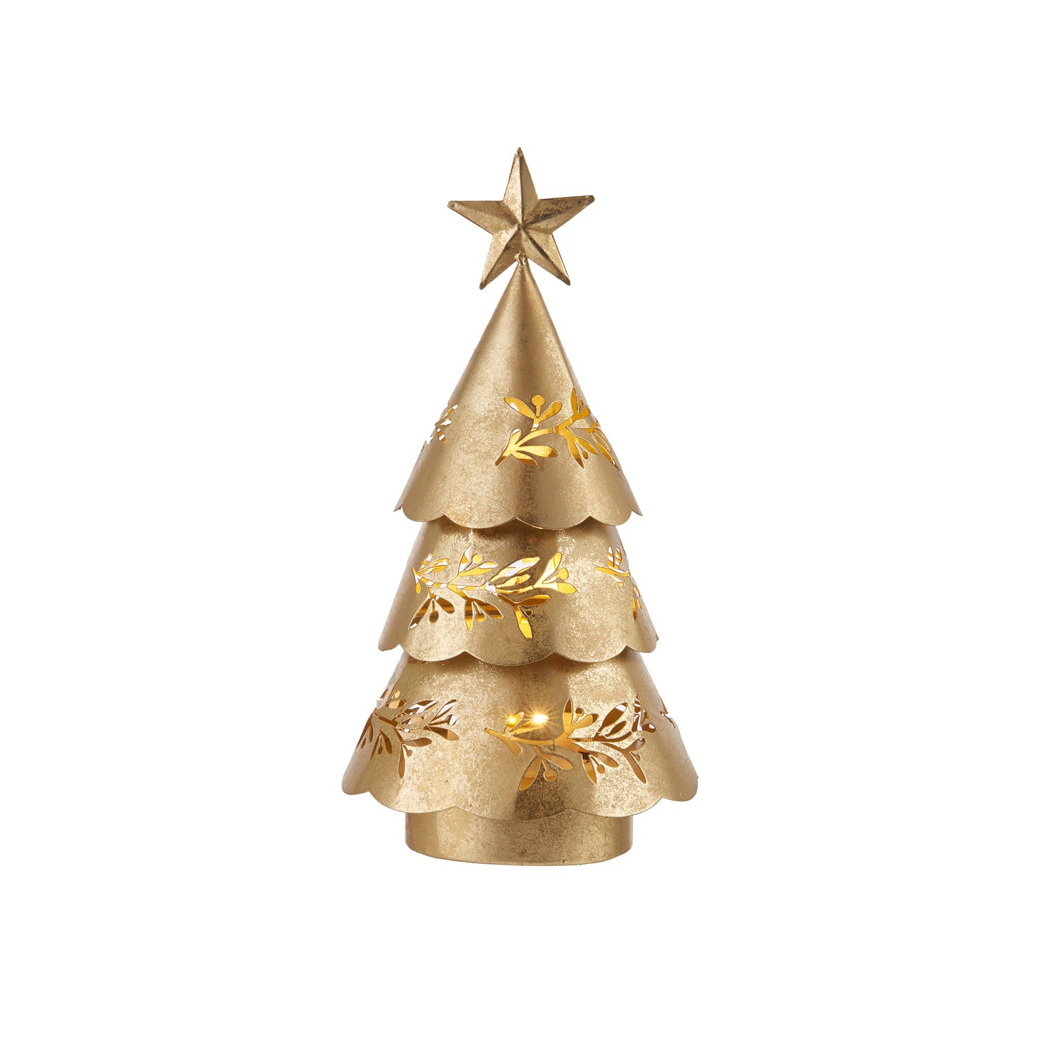 Albero in metallo dorato