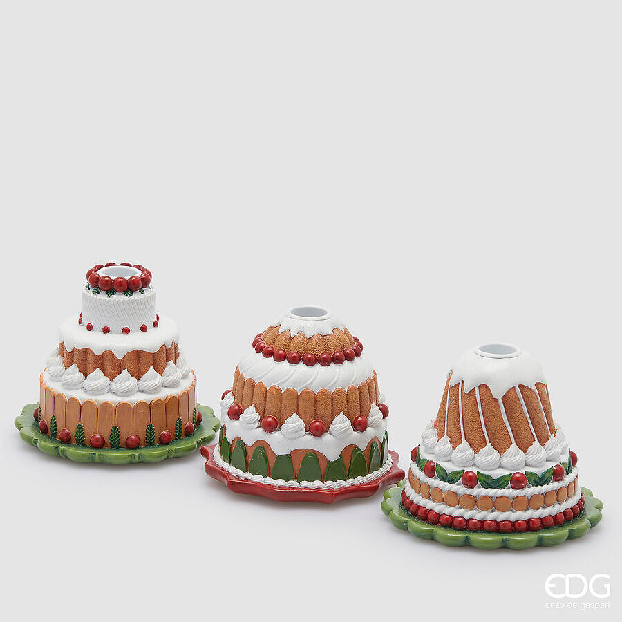 Portacandela torta h.10cm