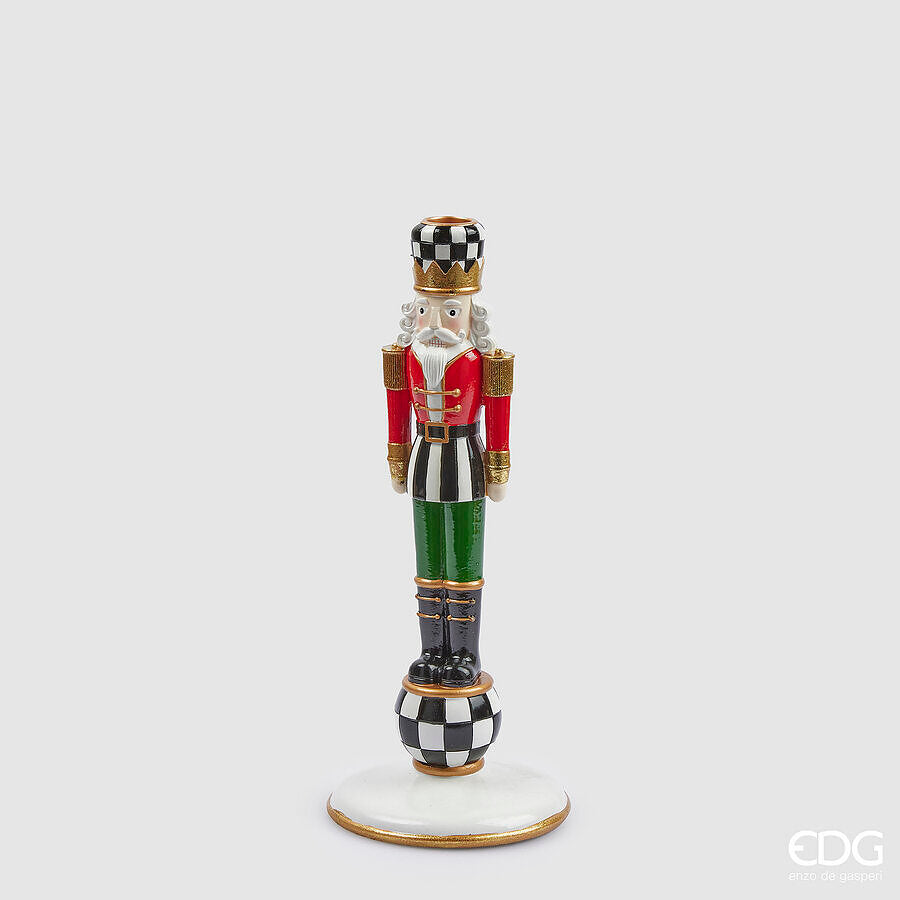 Portacandela soldatino h.31cm