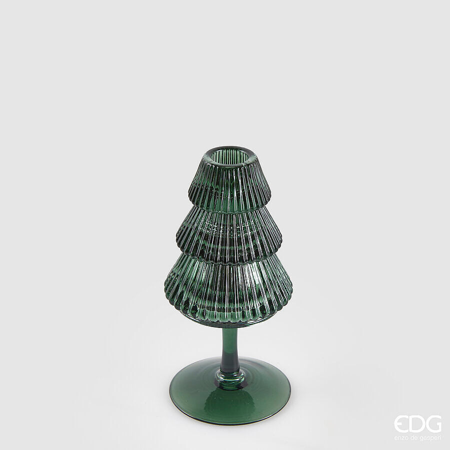 Portacandela pino calice h.16cm