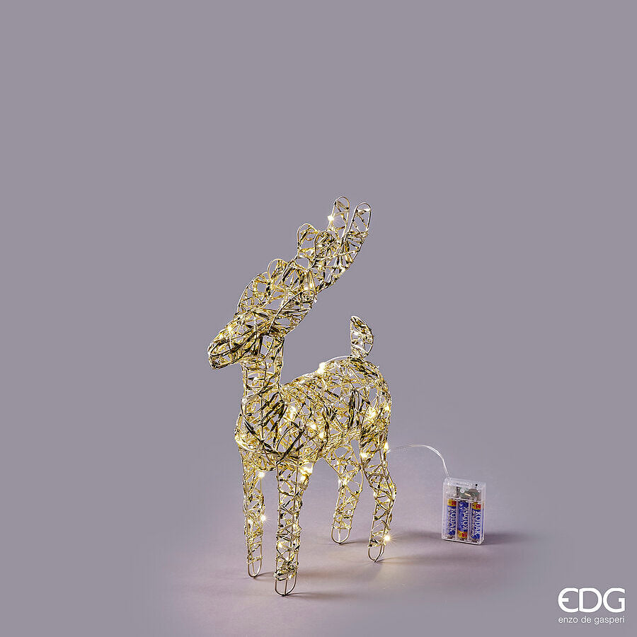 Decoro renna intreccio 40microled h.37