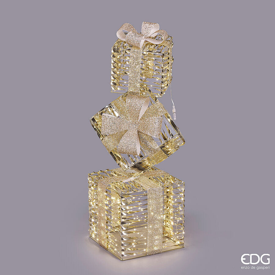 Decoro pacco regalo 600microled h.95cm