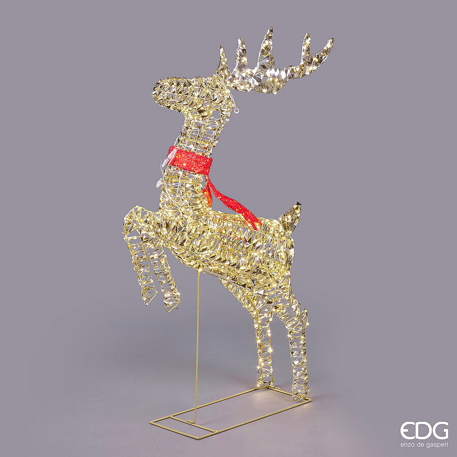 Decoro renna con fiocco 960microled h.119cm