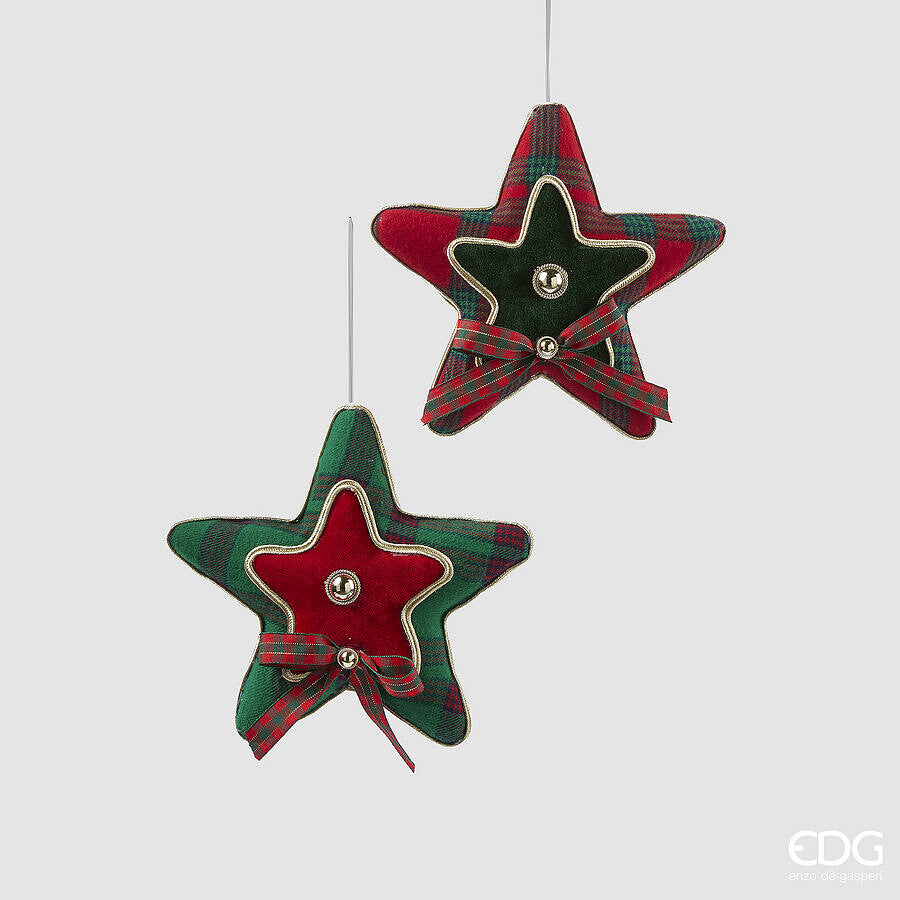 Addobbo pino e stella h.19cm