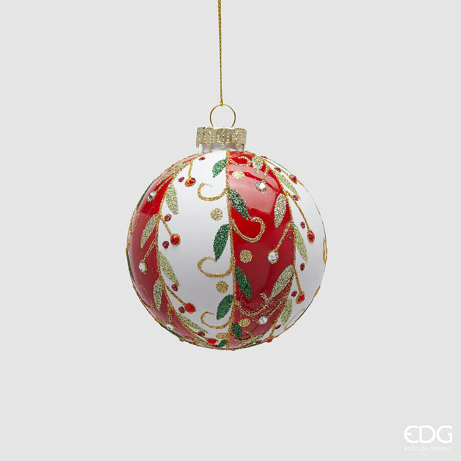 Addobbo palla fasce vischio