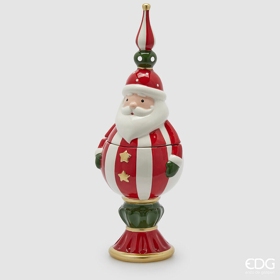 Contenitore babbo natale topiary h.47cm