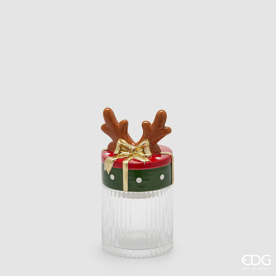 Contenitore renna clear h.21cm