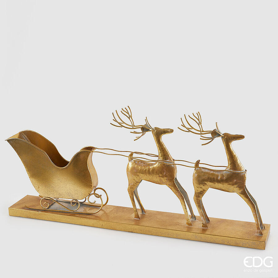 Decoro renne con slitta h.35,5