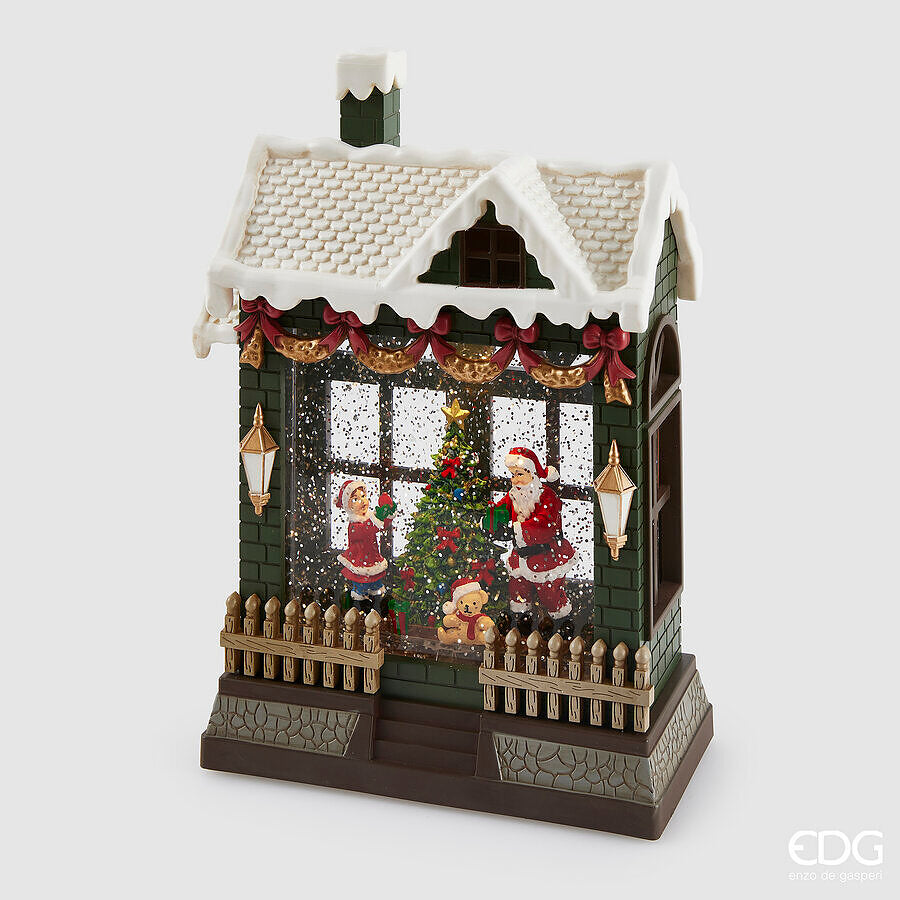 Diorama casetta con musica e movimento