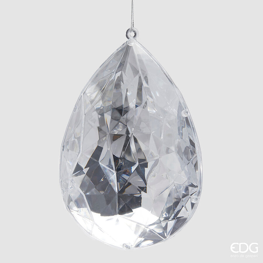 Decoro diamante goccia da appendere h.23 l.16 l.10