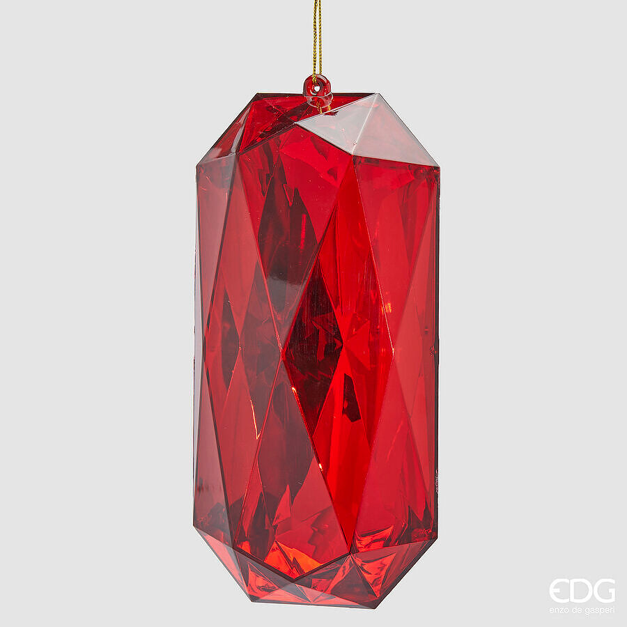 Decoro diamante rettangolare da appendere h.22 l.11 l.8