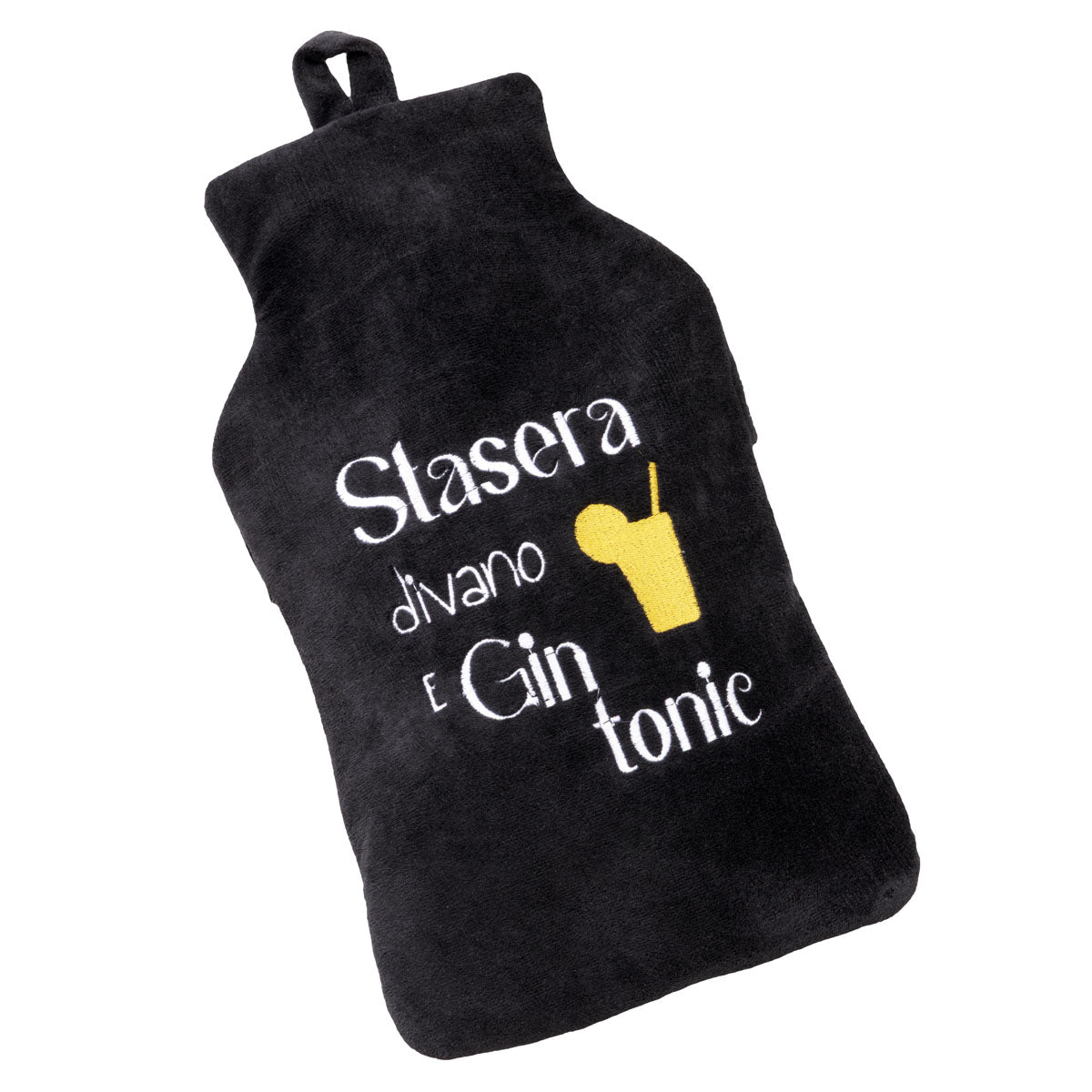 Borsa acqua calda "Stasera divano e gin tonic"