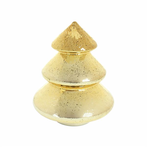 ALBERO BOMBATO ORO C/LED CM 20