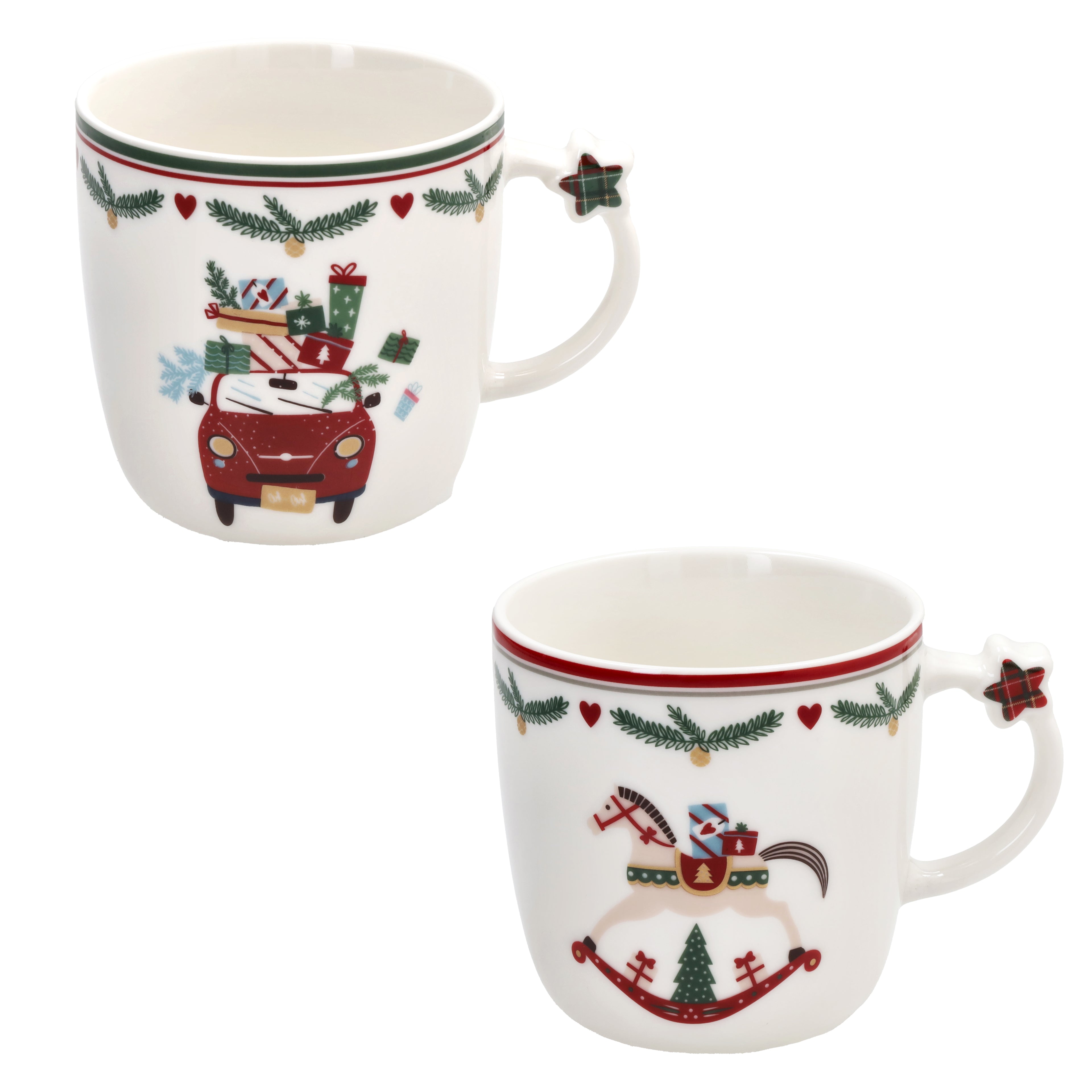 SET 2 MUG 360cc NEW MILK&C LET IT SNOW
