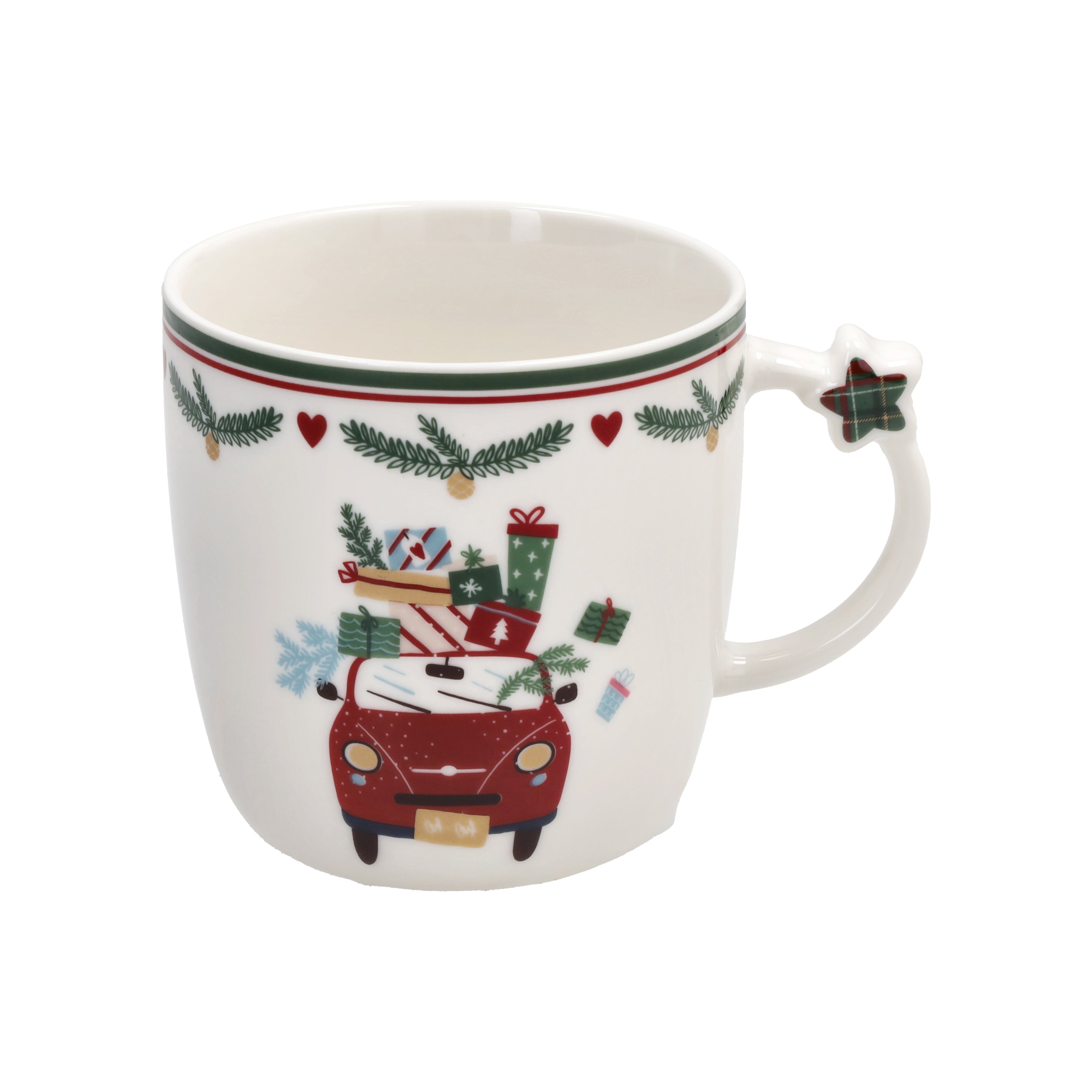 SET 2 MUG 360cc NEW MILK&C LET IT SNOW