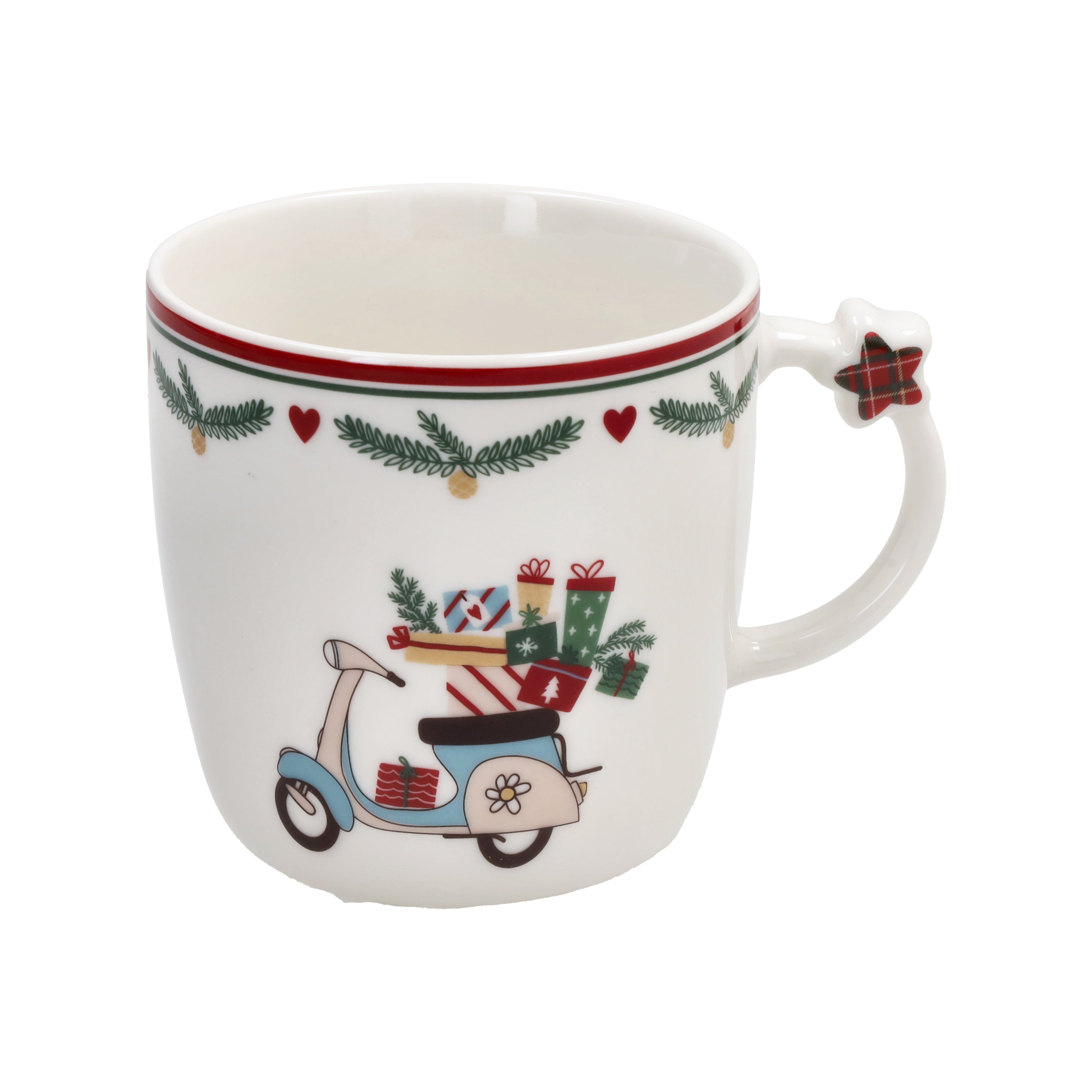 SET 2 MUG 360cc NEW MILK&C LET IT SNOW