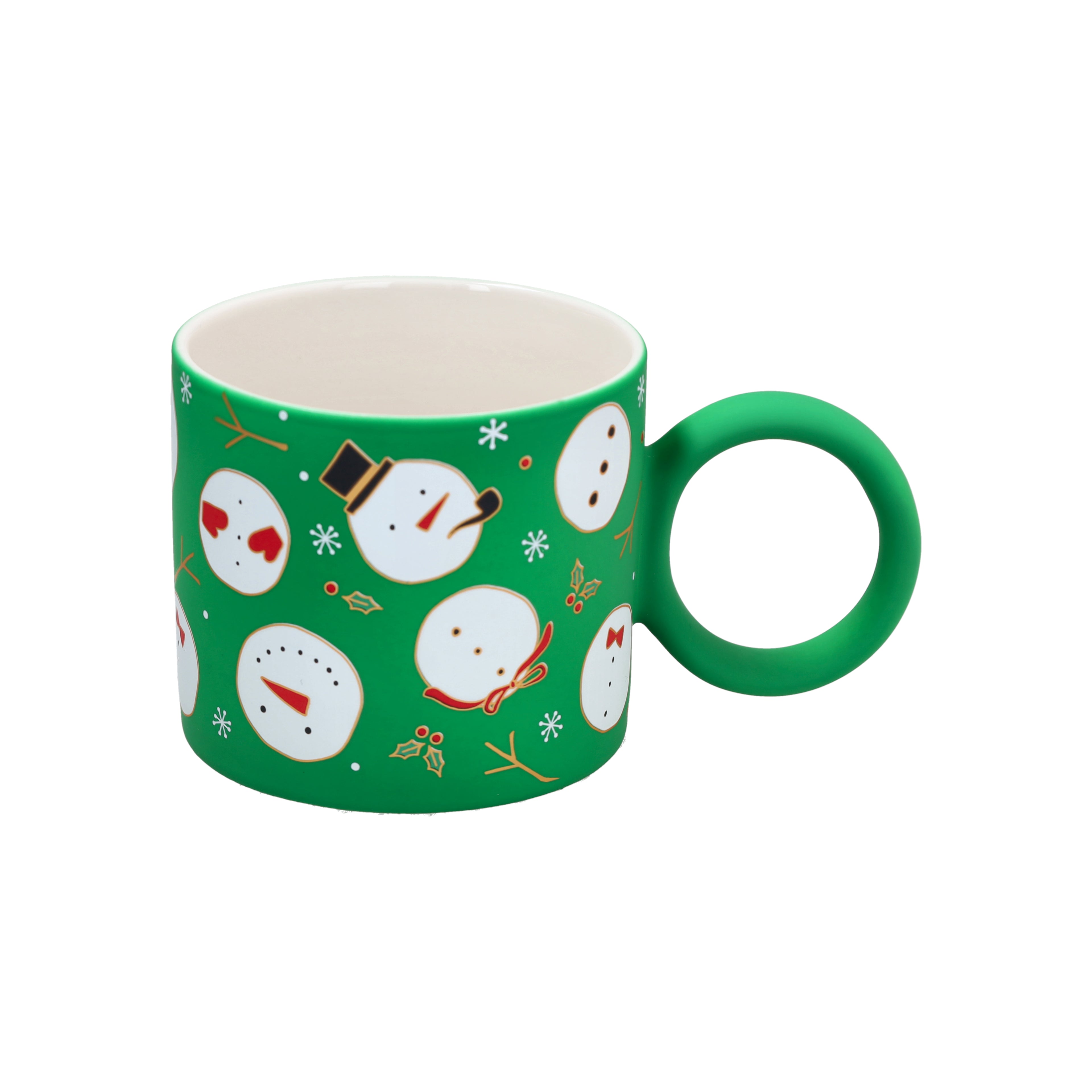 MUG CC 350 SNOWMAN VERDE NEW MILK&C