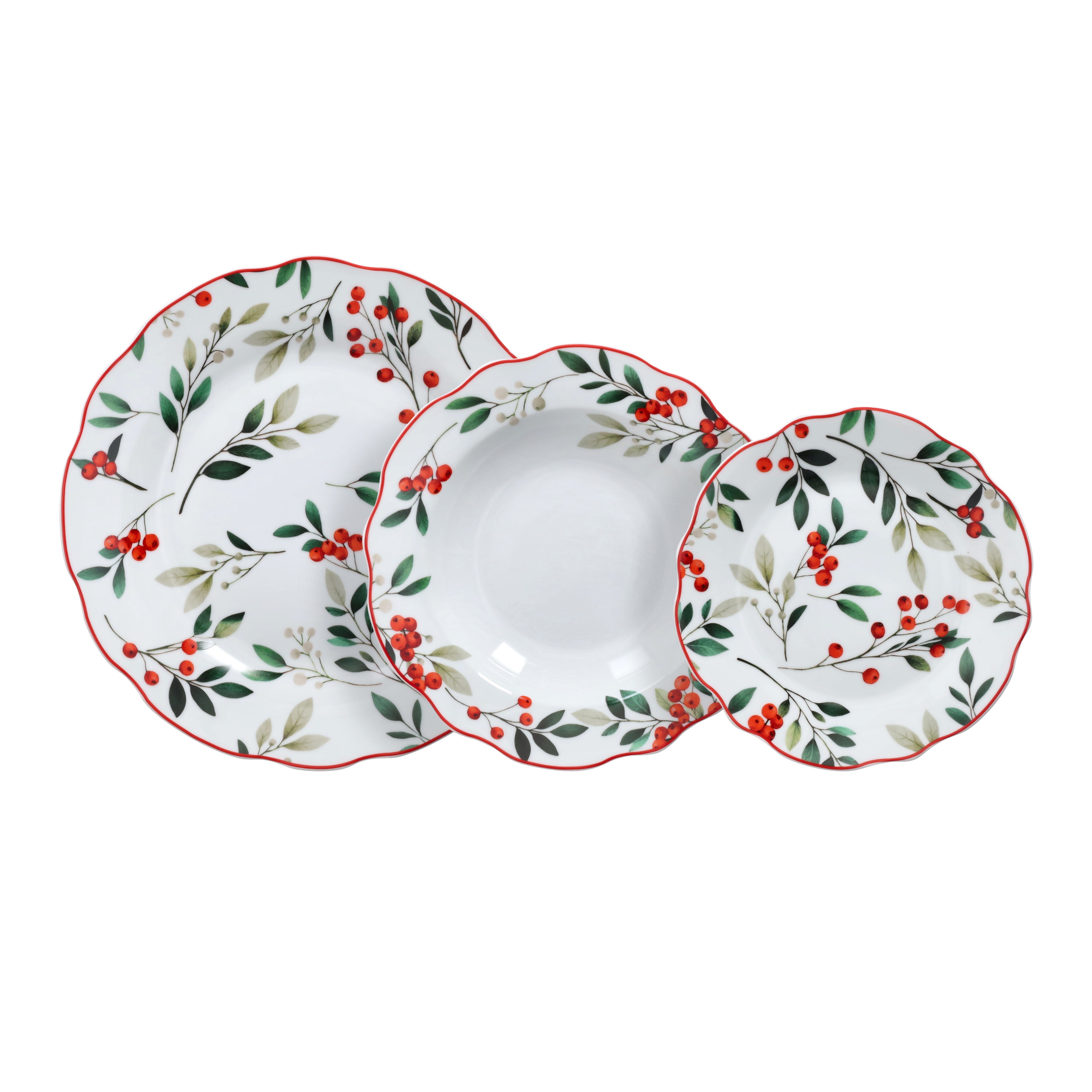 SERV. TAVOLA 18 PZ POEMA HOLLYBERRY