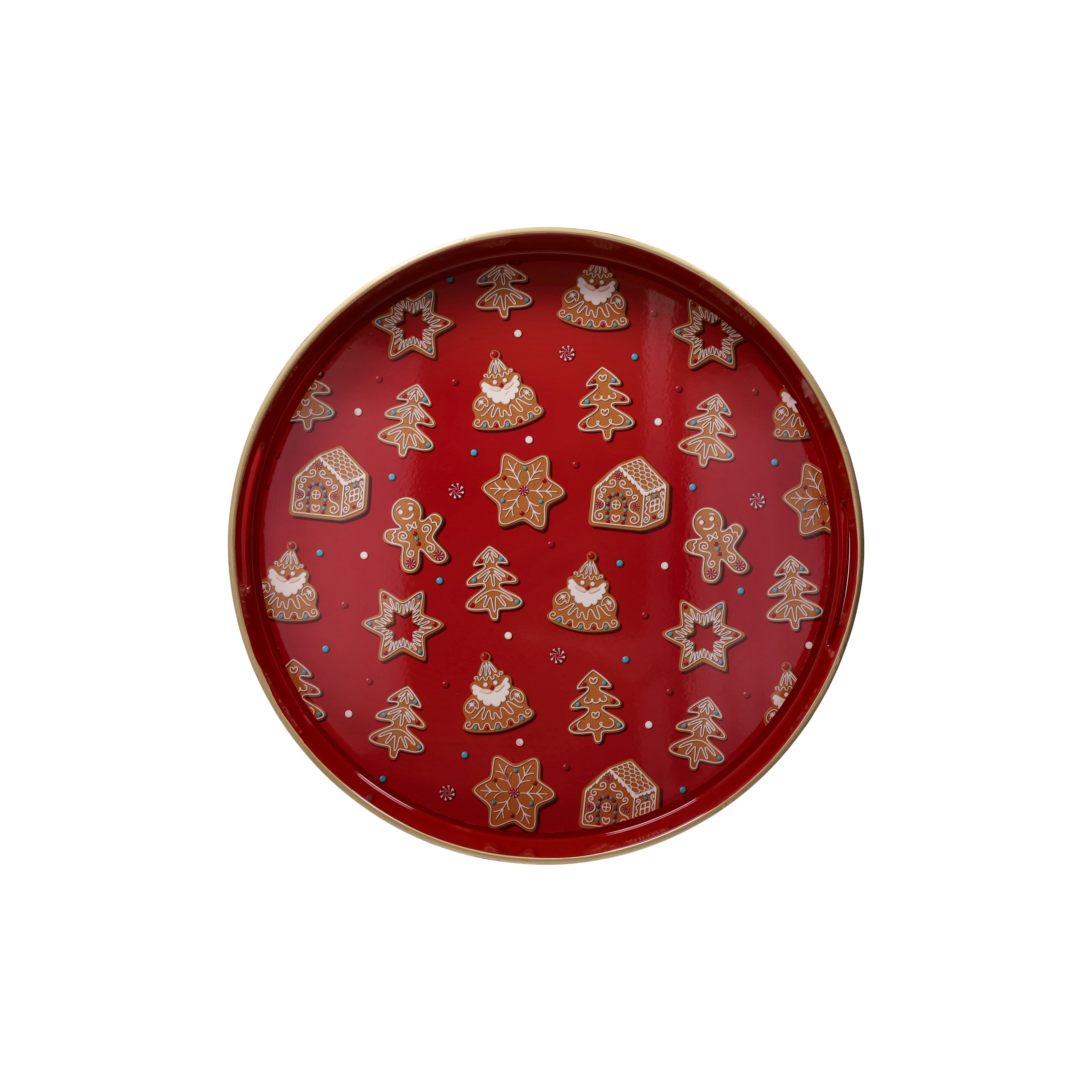 VASSOIO ROTondo38cm GINGerBREAD