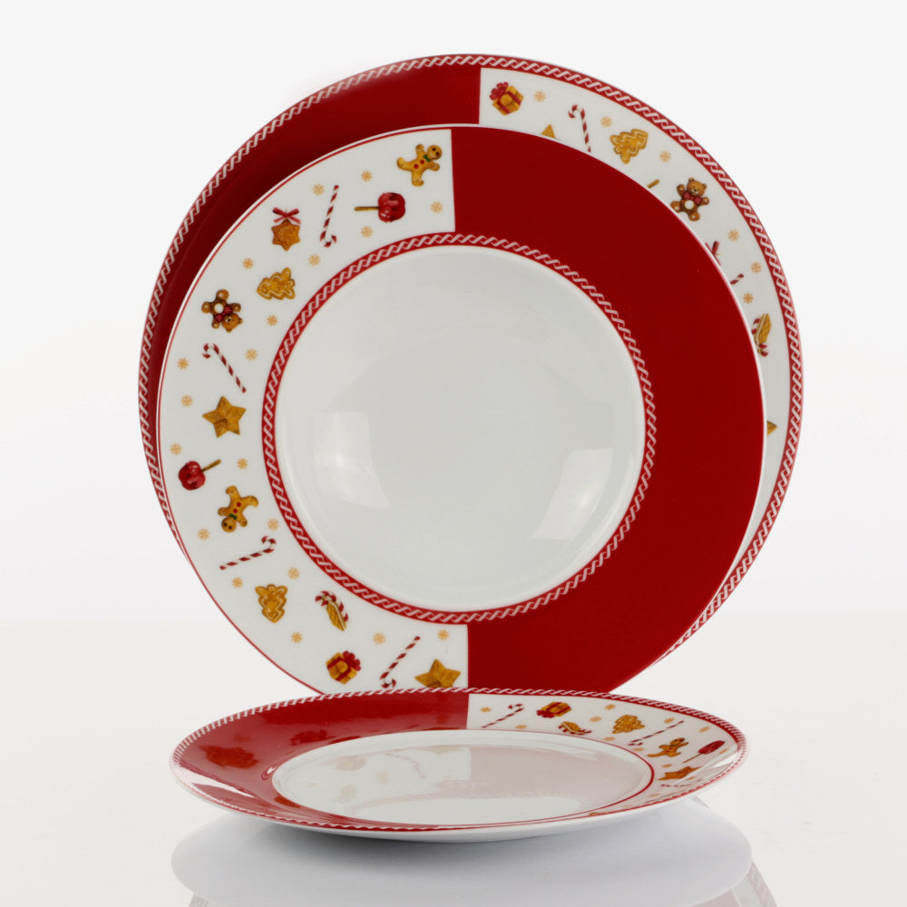 Set tavola 18pz Sweet Natale