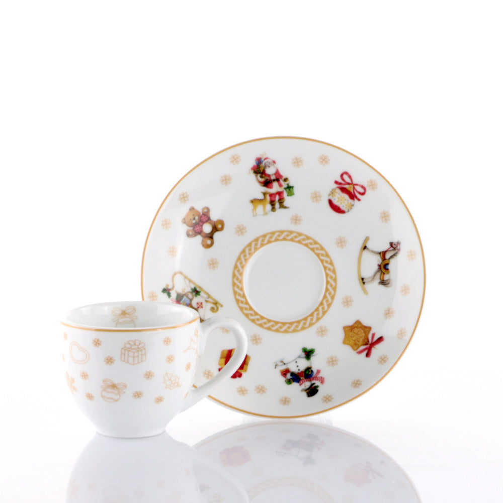 Set 2 Tazze Caffe' c/p Toys Natale