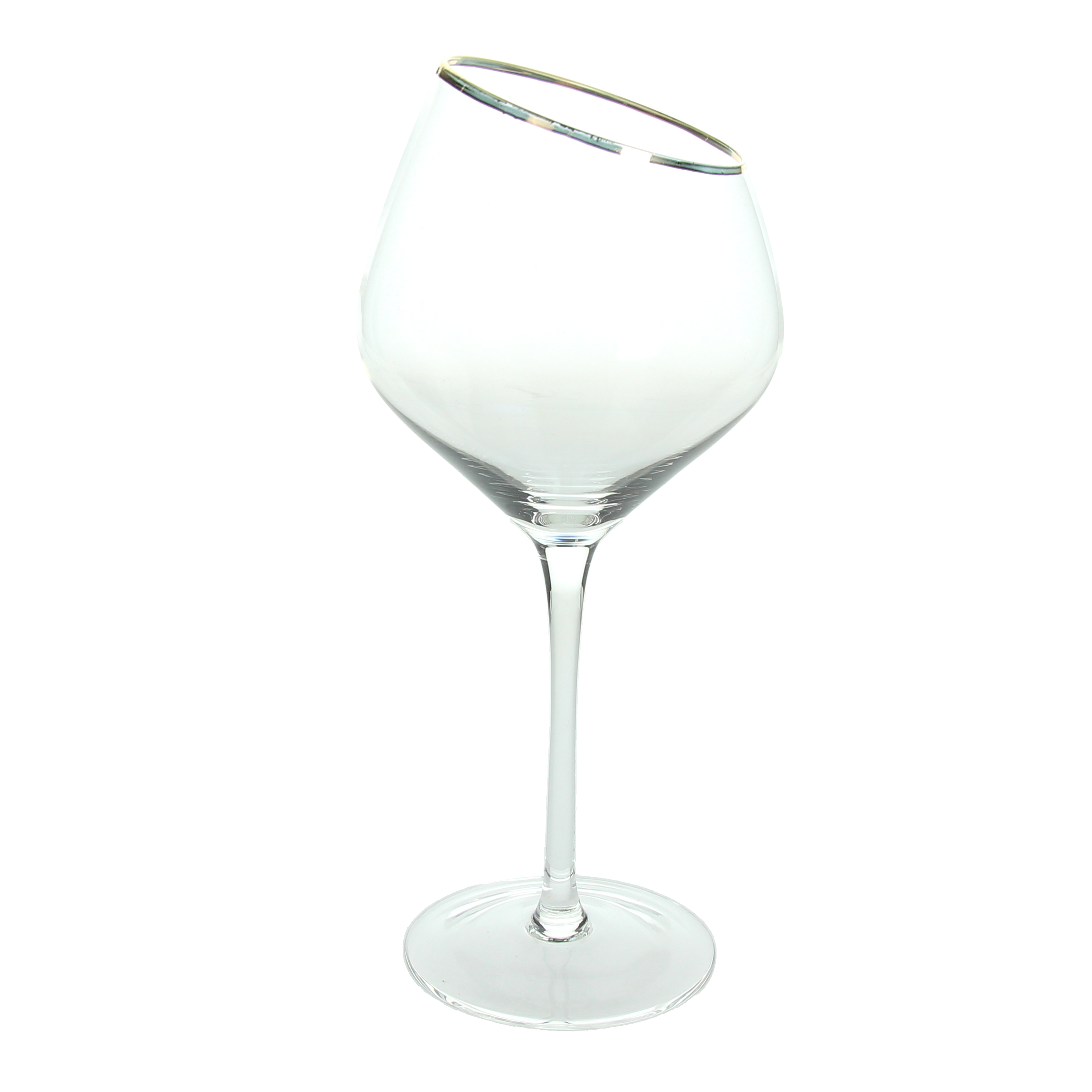 SET 6 CALici vino vetro 540cc Filo oRO