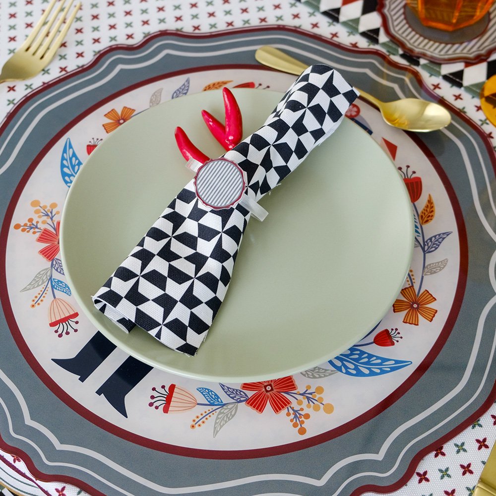 Set di allacciatovaglioli natalizi