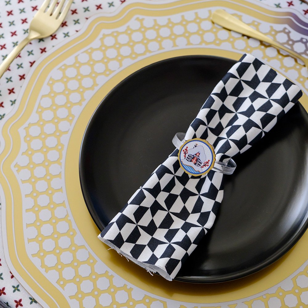 Set di allacciatovaglioli natalizi