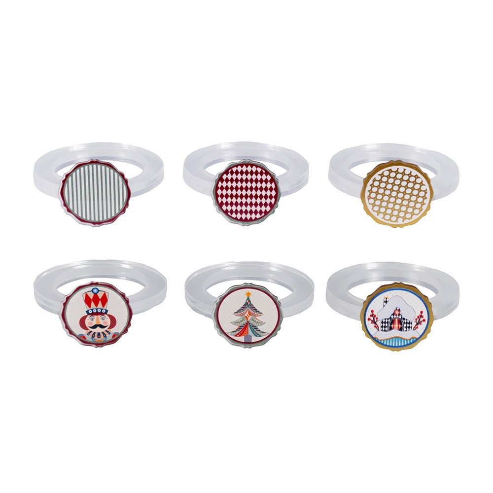 Set di allacciatovaglioli natalizi