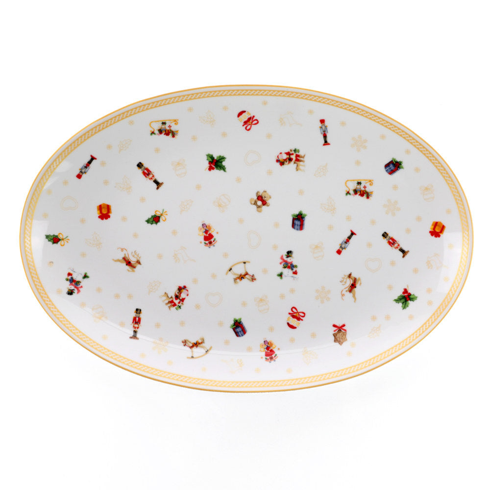 Vassoio Ovale 36cm Toys Natale