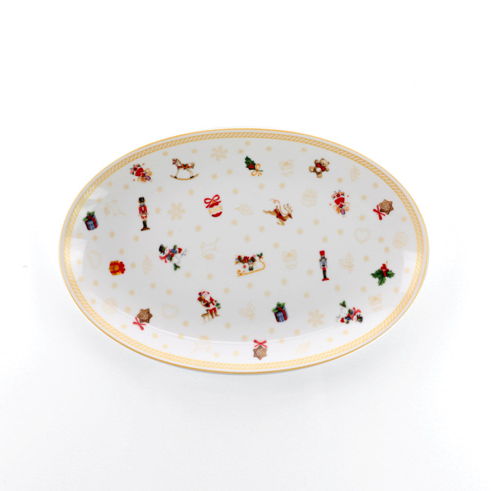 Vassoio Ovale 31cm Toys Natale