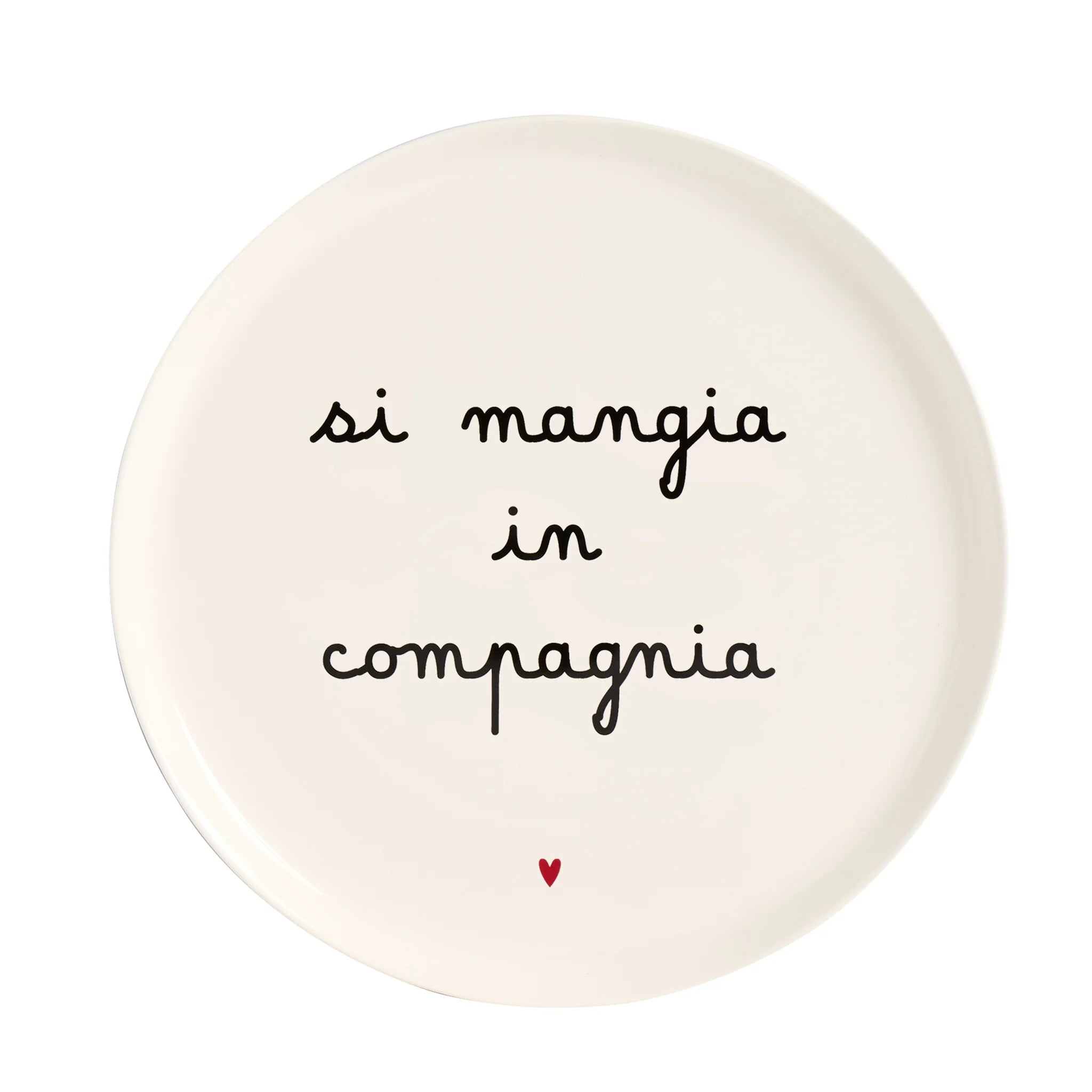 Piatto pizza Si mangia in compagnia 31,5 cm