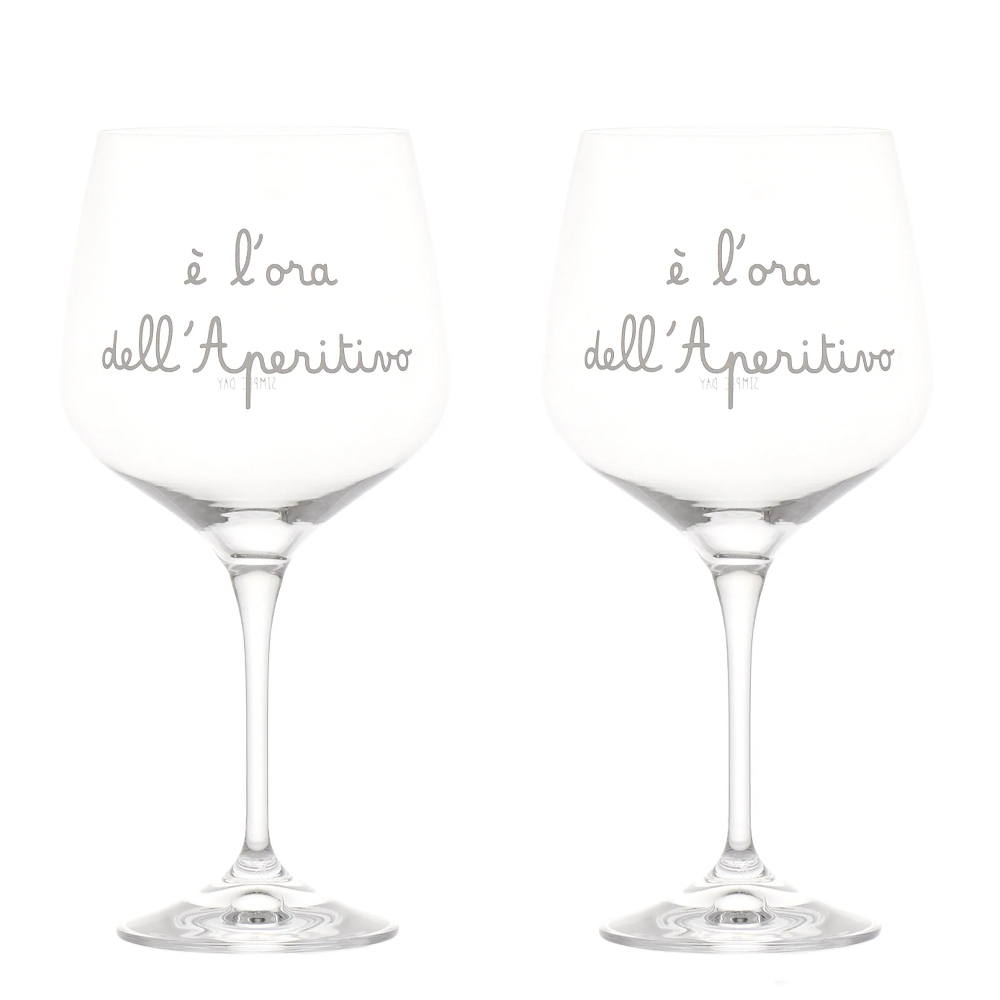 Set 2 calici cocktail E' l'ora dell'aperitivo 82cl