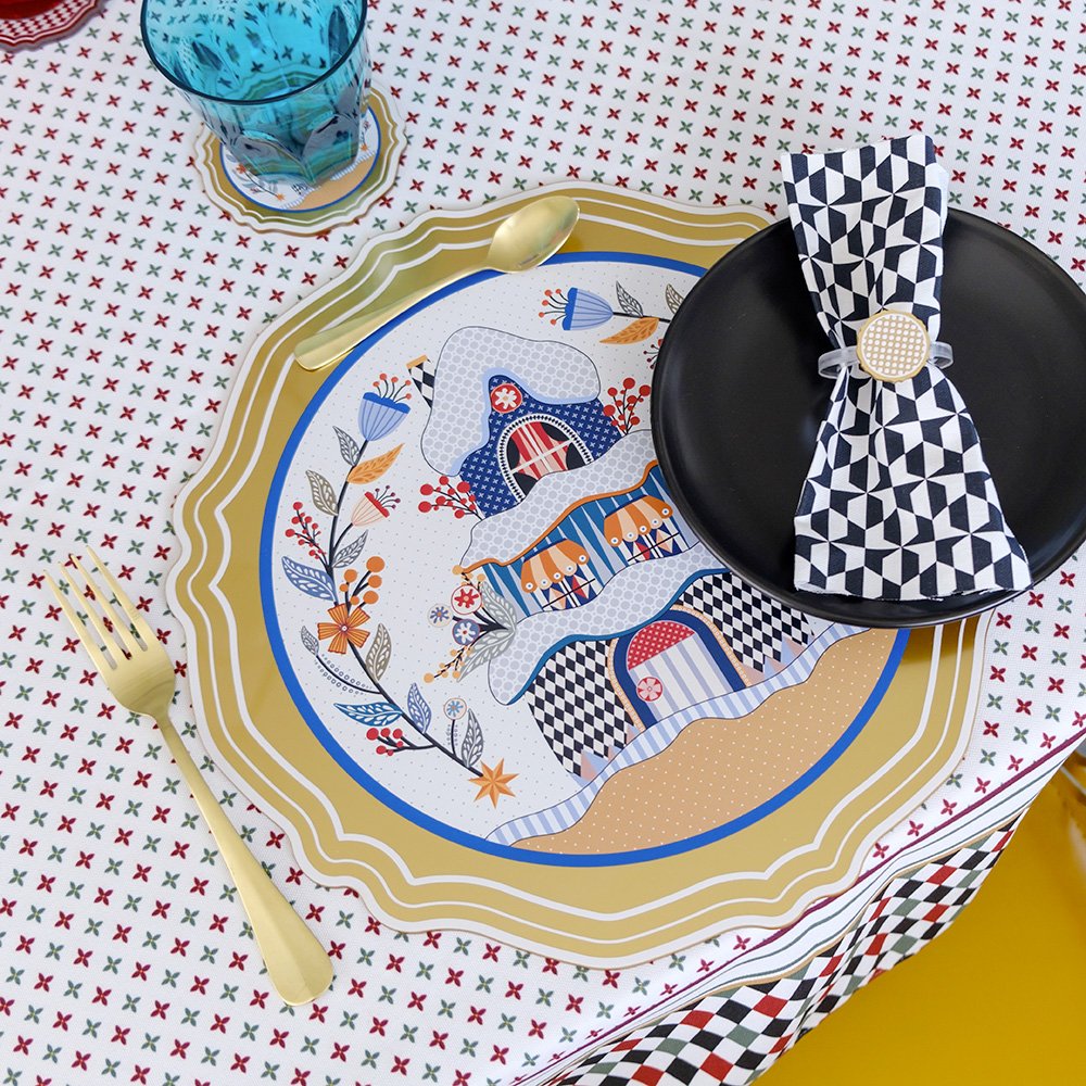 Set 2 sottopiatti natalizi